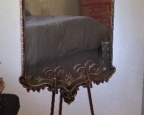 Ornate Etched Mirror