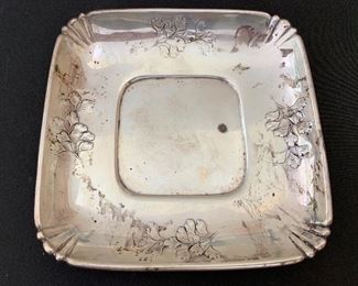 Wallace Sterling Silver 6in Square Dish/Bowl 4218-9	 