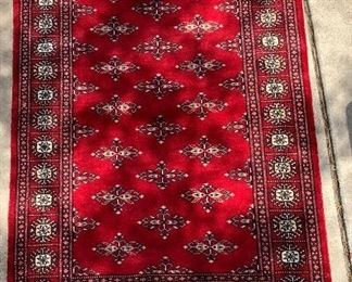 Pakistani Wool Rug Hand Knotted 60x36in	60x36in