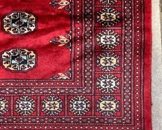 Pakistani Wool Rug Hand Knotted 81x55in	81x55in