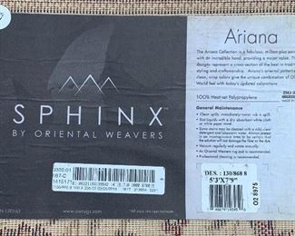 Sphinx Ariana Egyptian Rug 7.9 x 5.3	7.9x5.3ft