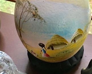 Handpainted Ostrich Egg from Africa