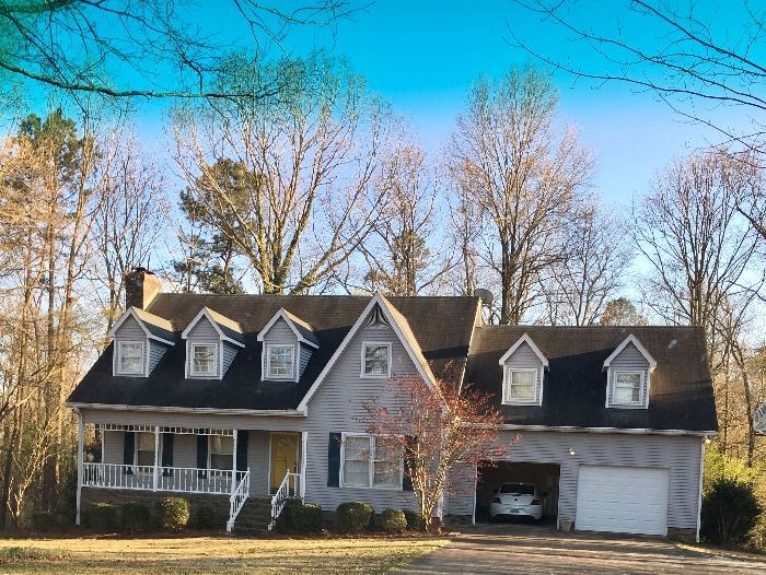 This house is three stories with the inclusion of a large basement. It consists of 3,000 sq. ft. with a four car  garage and basement It is on a beautiful quiet lot and will be placed on the market after the estate sale.