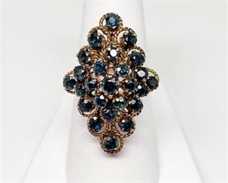 Lot 018 
Vintage Aquamarine Dome Ring