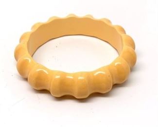 Lot 115 
Butterscotch Bakelite Bangle Bracelet