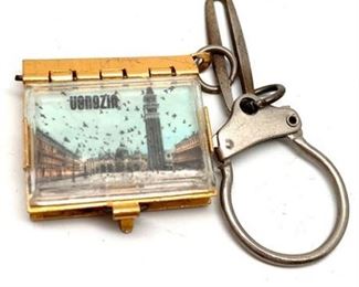 Lot 190 
Vintage Italian Post Card Book Key Chain
