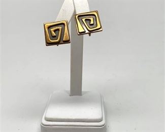 Lot 193 
Hogan Bolas MId-Century Modernist Signed Earrings