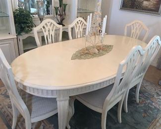 Now $350 dining set w/6 chairs and 2 leaves