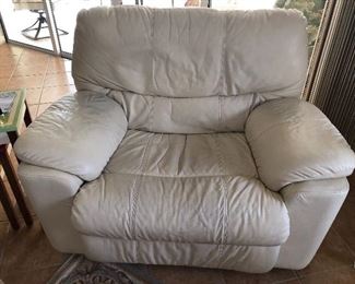 Now $135 oversized leather recliner