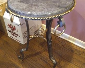 Marble Top Side Table