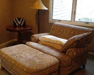 Oversized Chair and Ottoman