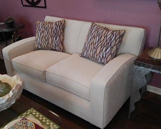 contemporary white sofa