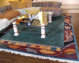 Gorgeous Tibetan rug and coffee table