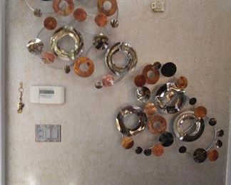 contemporary metal wall sculpture