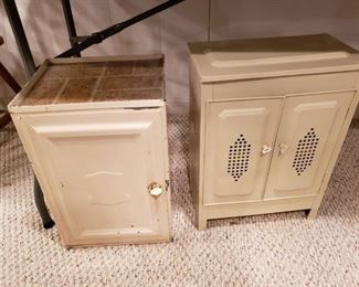 Vintage cabinets, one door $20, two door $25
