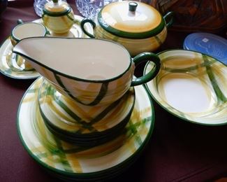 A HAPPY SET OF VERNONWARE GINGHAM 