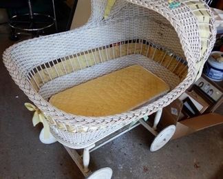 100 YEAR OLD BASSINET IN GREAT CONDITION