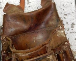 EVERYONE NEEDS A GOOD OLD ANTIQUE LEATHER TOOL BELT