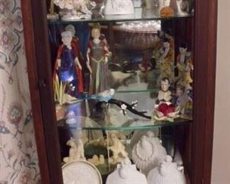 Antique vitrine cabinet