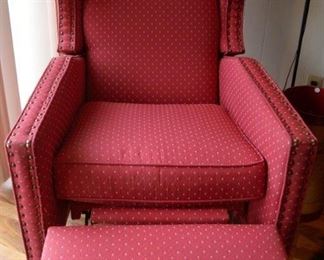 Red recliner, Sam Moore Furniture, Division of Hooker Furniture, Virginia (2 available)