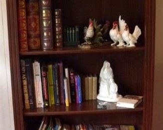 Five-shelf bookcase, 71"x30." Home contains several bookcases, varying sizes.