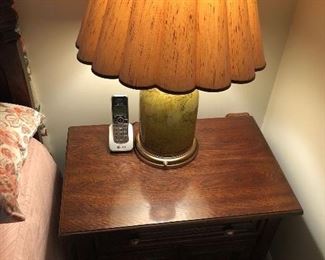 Nightstand and lamp