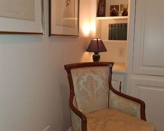 French Green Silk Upholstery 