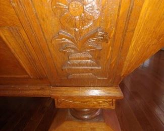 Carving on Brunswick Table