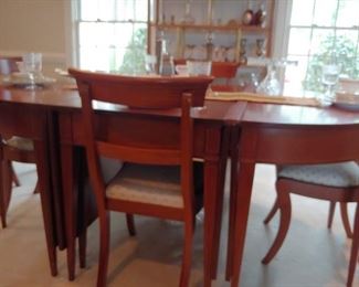 19th century Southern Federal Banquet Demilune Table. Will sit up to 16.