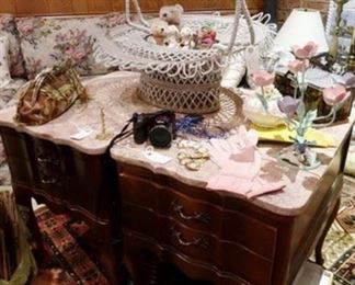 Antique Victorian beaded funeral basket