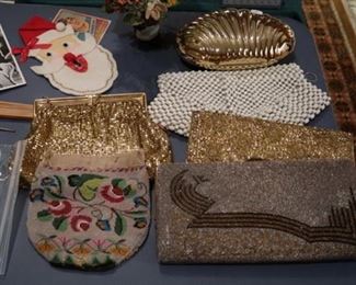 Antique beaded purses