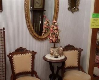 Victorian chairs and table
