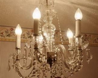 Crystal vintage foyer chandelier
