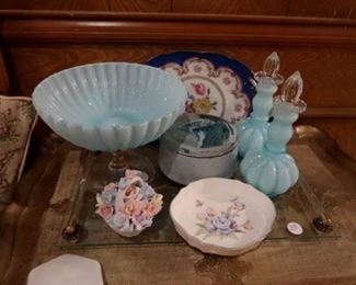 Fenton blue glass