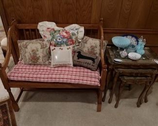 Deacons bench and Italian nesting tables