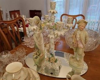 Large antique German bisque figurines