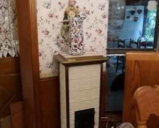 Antique French enamel stove