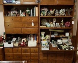 Hard rock maple desk and study pieces