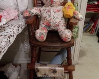 Antique high chair