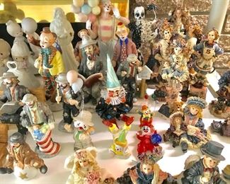 Clown figurines, Emmett Kelly clowns