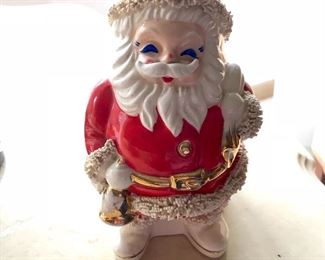 Vintage porcelain Santa bank