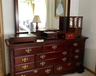 Dresser with mirror
