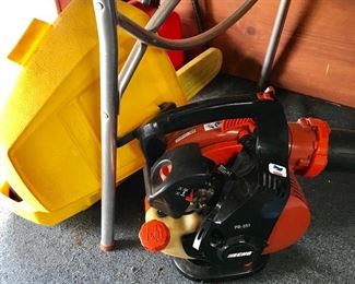 Leaf blower, chain saw