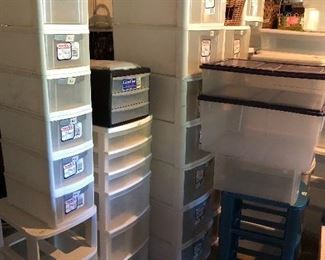 Lots and lots of storage bins