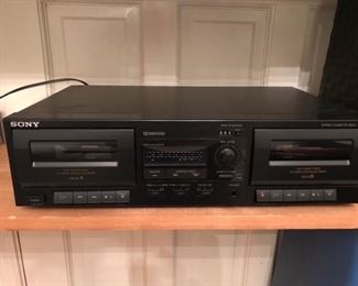 Sony dual cassette player