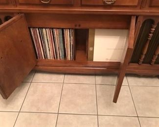 GE stereo console record section