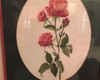 cross stitch roses