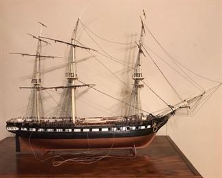USS Constitution model.  Not complete but still intriguing 