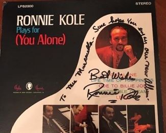 autographed copy of jazz artist Ronnie Kole "(You Alone)"