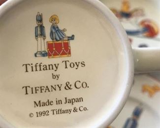 "Tiffany Toys" by Tiffany & Co children's three piece dish set.